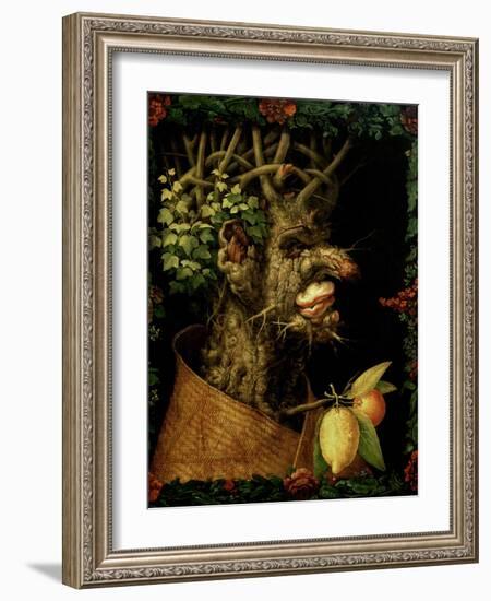 Winter, 1573-Giuseppe Arcimboldo-Framed Giclee Print