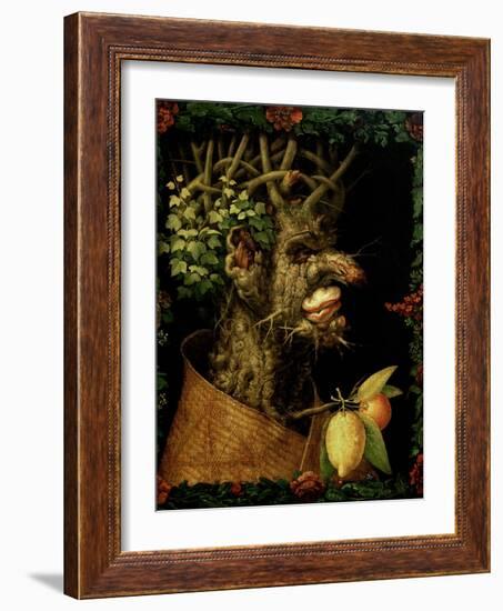 Winter, 1573-Giuseppe Arcimboldo-Framed Giclee Print