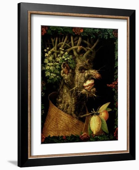 Winter, 1573-Giuseppe Arcimboldo-Framed Giclee Print