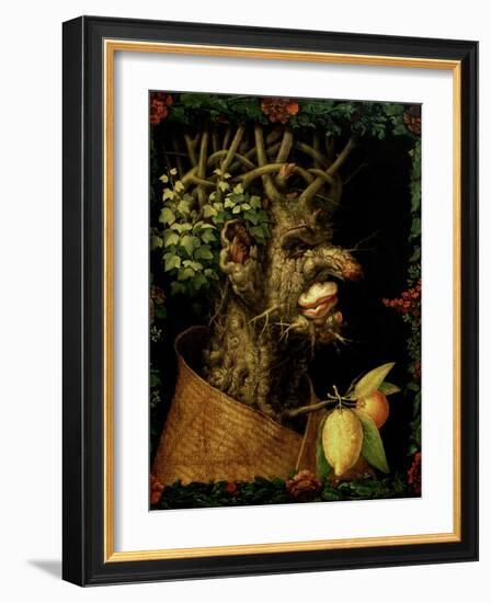 Winter, 1573-Giuseppe Arcimboldo-Framed Giclee Print