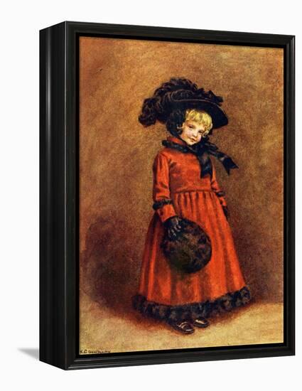 'Winter' 1892 by Kate Greenaway-Kate Greenaway-Framed Premier Image Canvas