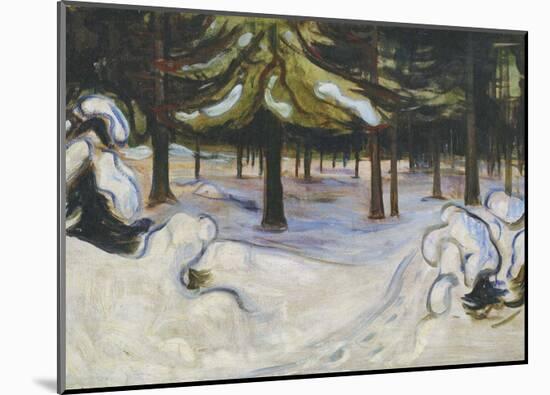 Winter, 1899-Edvard Munch-Mounted Art Print