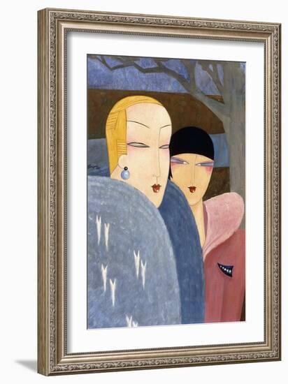 Winter, 1930 (Oil on Canvas)-Leon Benigni-Framed Giclee Print