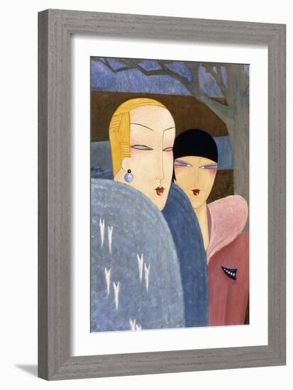 Winter, 1930 (Oil on Canvas)-Leon Benigni-Framed Giclee Print