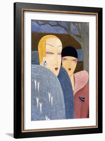 Winter, 1930 (Oil on Canvas)-Leon Benigni-Framed Giclee Print