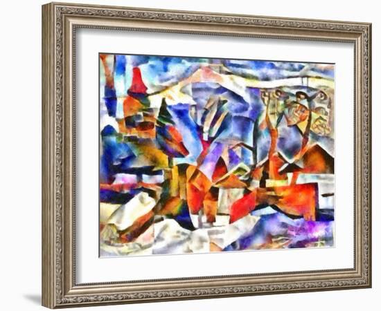 Winter,2017-Alex Caminker-Framed Giclee Print