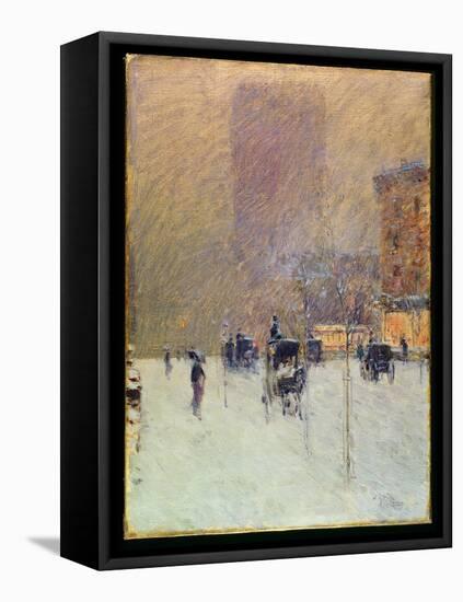 Winter Afternoon in New York, 1900-Childe Hassam-Framed Premier Image Canvas