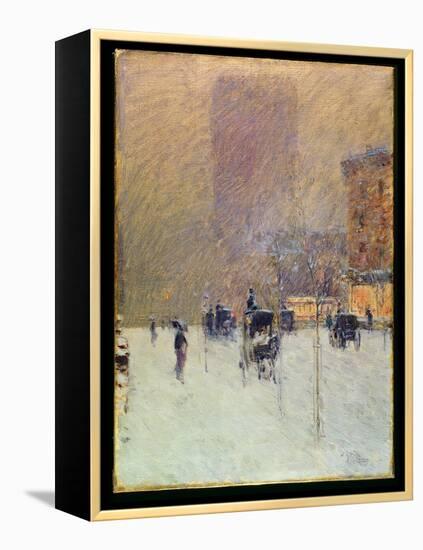 Winter Afternoon in New York, 1900-Childe Hassam-Framed Premier Image Canvas