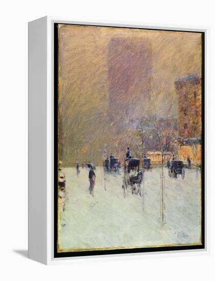 Winter Afternoon in New York, 1900-Childe Hassam-Framed Premier Image Canvas