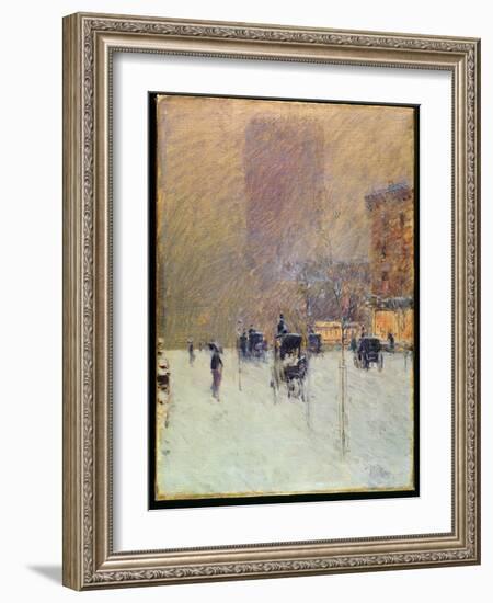 Winter Afternoon in New York, 1900-Childe Hassam-Framed Giclee Print