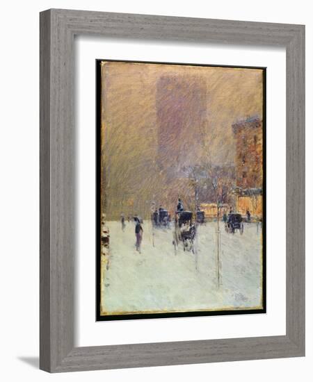 Winter Afternoon in New York, 1900-Childe Hassam-Framed Giclee Print