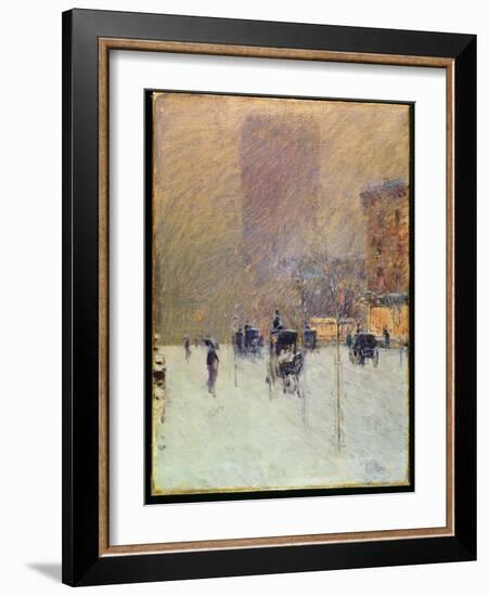 Winter Afternoon in New York, 1900-Childe Hassam-Framed Giclee Print