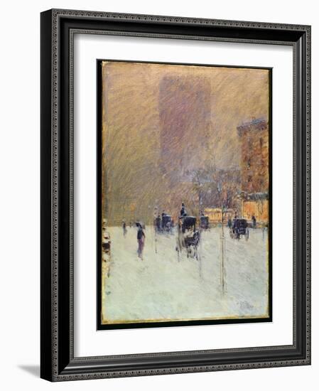 Winter Afternoon in New York, 1900-Childe Hassam-Framed Giclee Print