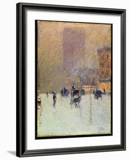 Winter Afternoon in New York, 1900-Childe Hassam-Framed Giclee Print