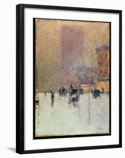 Winter Afternoon in New York, 1900-Childe Hassam-Framed Giclee Print