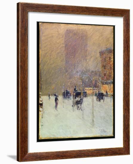 Winter Afternoon in New York, 1900-Childe Hassam-Framed Giclee Print