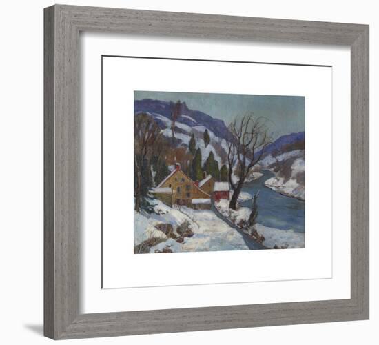 Winter Along the Delaware Valley-Fern Isabel Coppedge-Framed Premium Giclee Print