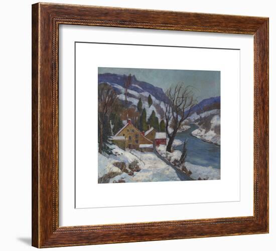 Winter Along the Delaware Valley-Fern Isabel Coppedge-Framed Premium Giclee Print