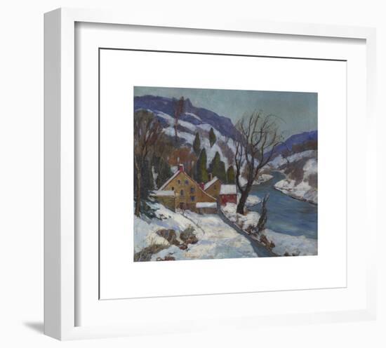 Winter Along the Delaware Valley-Fern Isabel Coppedge-Framed Premium Giclee Print