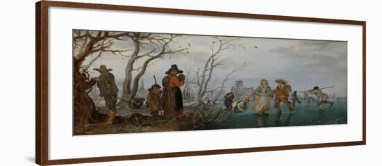 Winter Amusement on the Ice-Adriaen Pietersz van de Venne-Framed Art Print