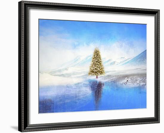 Winter And Christmas Tree-Ata Alishahi-Framed Giclee Print