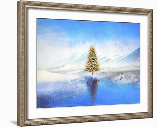 Winter And Christmas Tree-Ata Alishahi-Framed Giclee Print