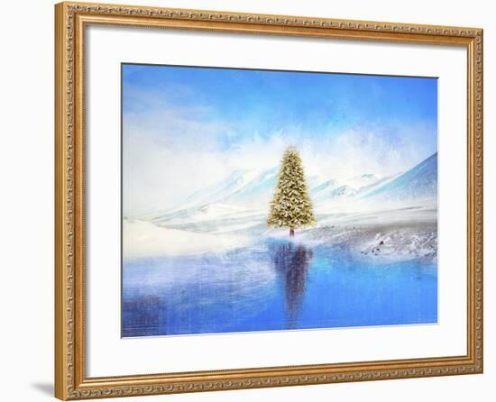 Winter And Christmas Tree-Ata Alishahi-Framed Giclee Print