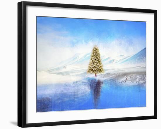 Winter And Christmas Tree-Ata Alishahi-Framed Giclee Print