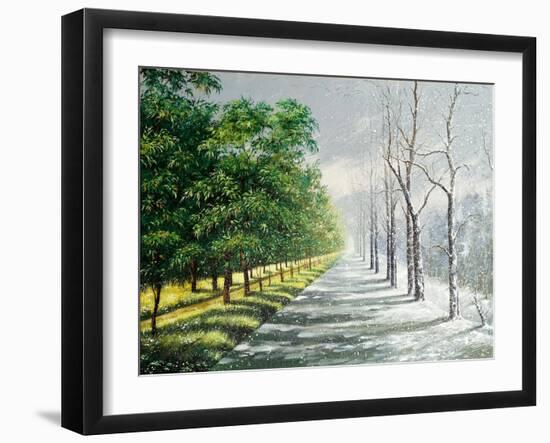 Winter And Summer, Contrast-balaikin2009-Framed Art Print