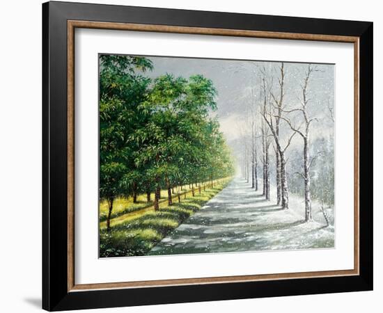 Winter And Summer, Contrast-balaikin2009-Framed Art Print