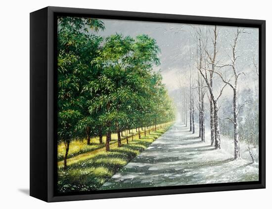 Winter And Summer, Contrast-balaikin2009-Framed Stretched Canvas