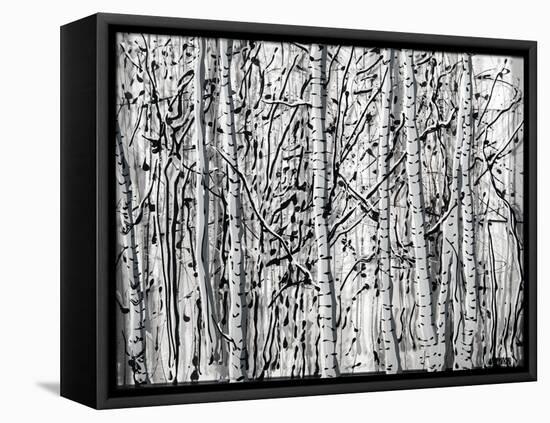 Winter Aspens-Roderick E. Stevens-Framed Premier Image Canvas