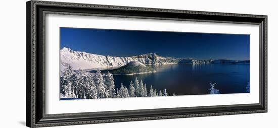 Winter at Crater Lake-Ike Leahy-Framed Photo