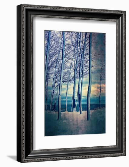 Winter At Lake Michigan-Michelle Calkins-Framed Photo