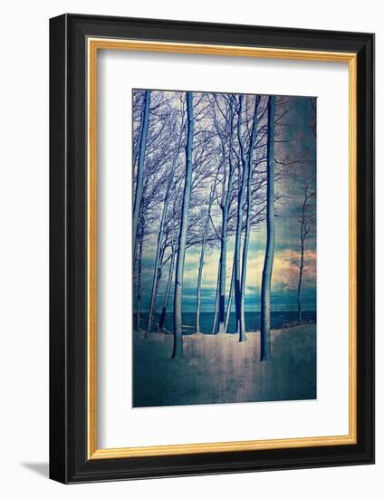 Winter At Lake Michigan-Michelle Calkins-Framed Photo