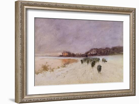 Winter at Loch Ard-Sir Alfred East-Framed Giclee Print