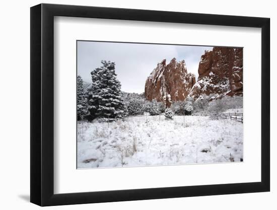 Winter at the Garden of the Gods-bcoulter-Framed Photographic Print