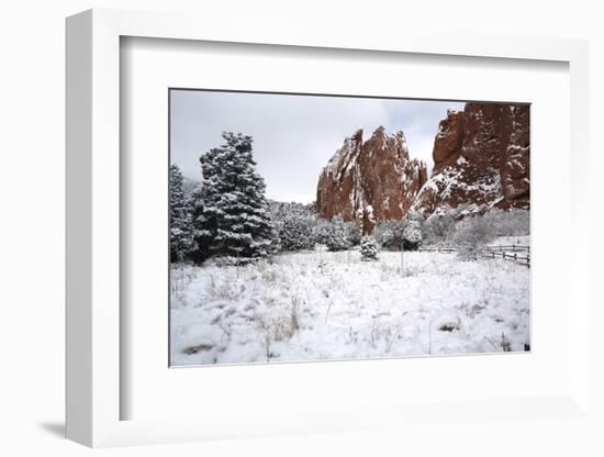 Winter at the Garden of the Gods-bcoulter-Framed Photographic Print