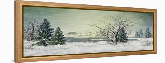 Winter at the Lake-Atelier Sommerland-Framed Stretched Canvas