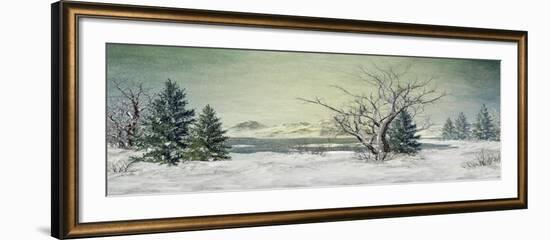 Winter at the Lake-Atelier Sommerland-Framed Art Print