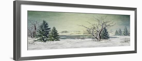 Winter at the Lake-Atelier Sommerland-Framed Art Print