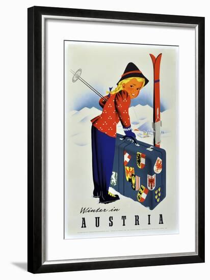 Winter Austria-Vintage Apple Collection-Framed Giclee Print