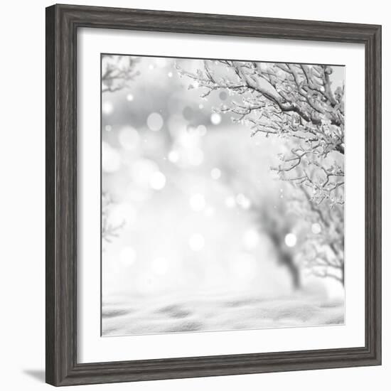 Winter Background-lilkar-Framed Photographic Print