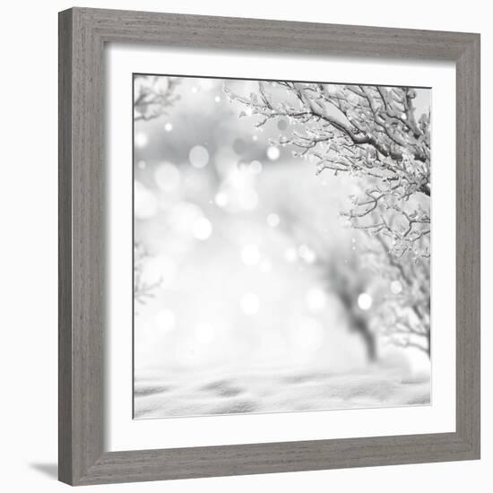 Winter Background-lilkar-Framed Photographic Print