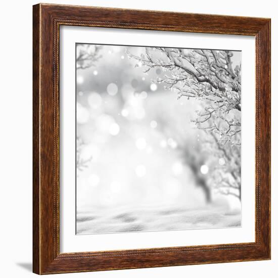 Winter Background-lilkar-Framed Photographic Print