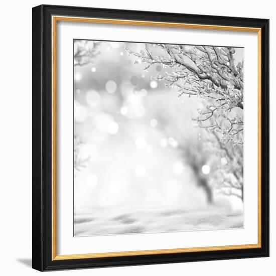 Winter Background-lilkar-Framed Photographic Print