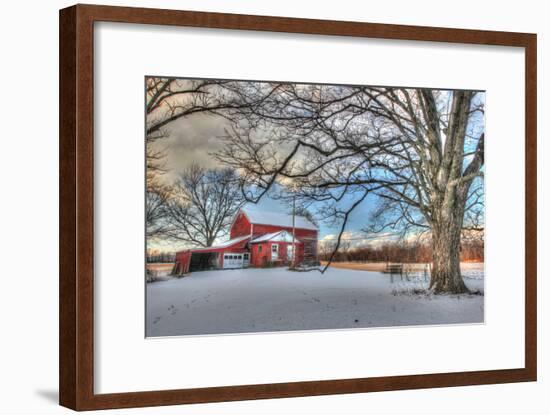 Winter Barn-Robert Goldwitz-Framed Photographic Print