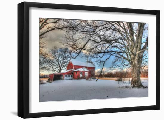 Winter Barn-Robert Goldwitz-Framed Photographic Print