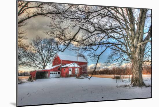 Winter Barn-Robert Goldwitz-Mounted Photographic Print