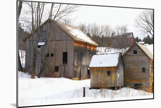 Winter Barns-Stephen Goodhue-Mounted Photographic Print
